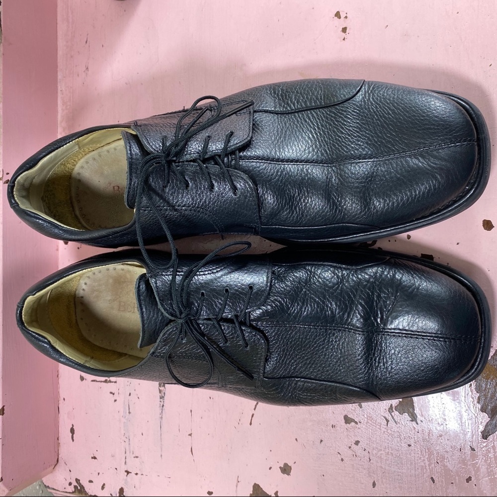 Belvedere Shoes Men’s 12D BAYBRIDGE leather Oxfords Black Lace up Dress shoes